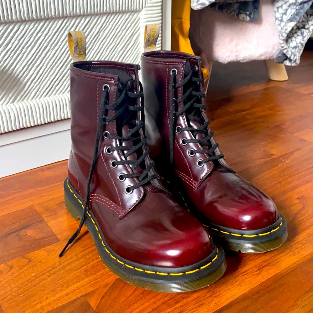 DR. MARTENS RED BOOTS